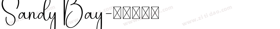 Sandy Bay字体转换